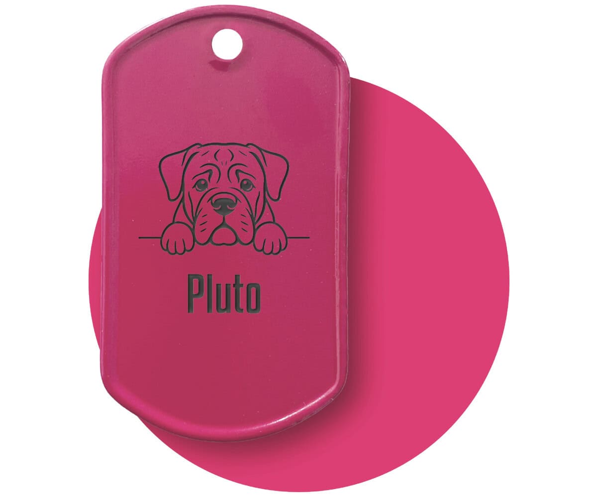Dog Tag pink