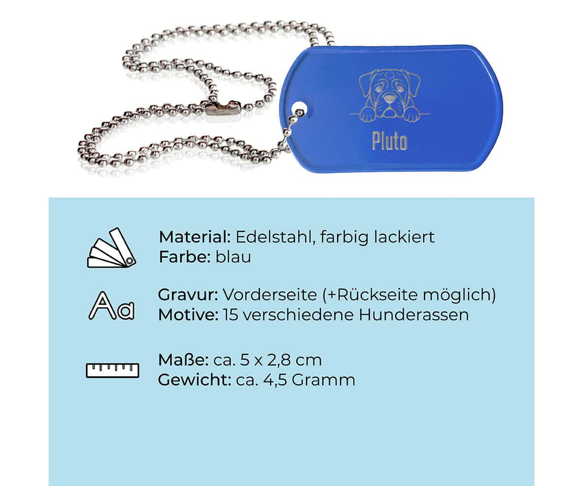 Blauer Dog Tag
