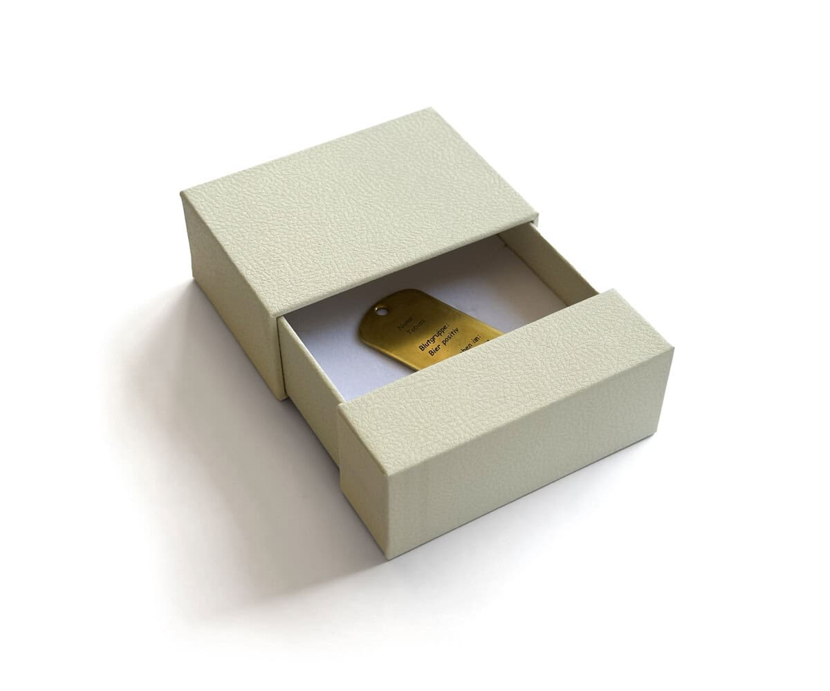 Geschenkschachtel Schieber beige