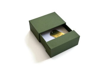Geschenkschachtel Schieber olive