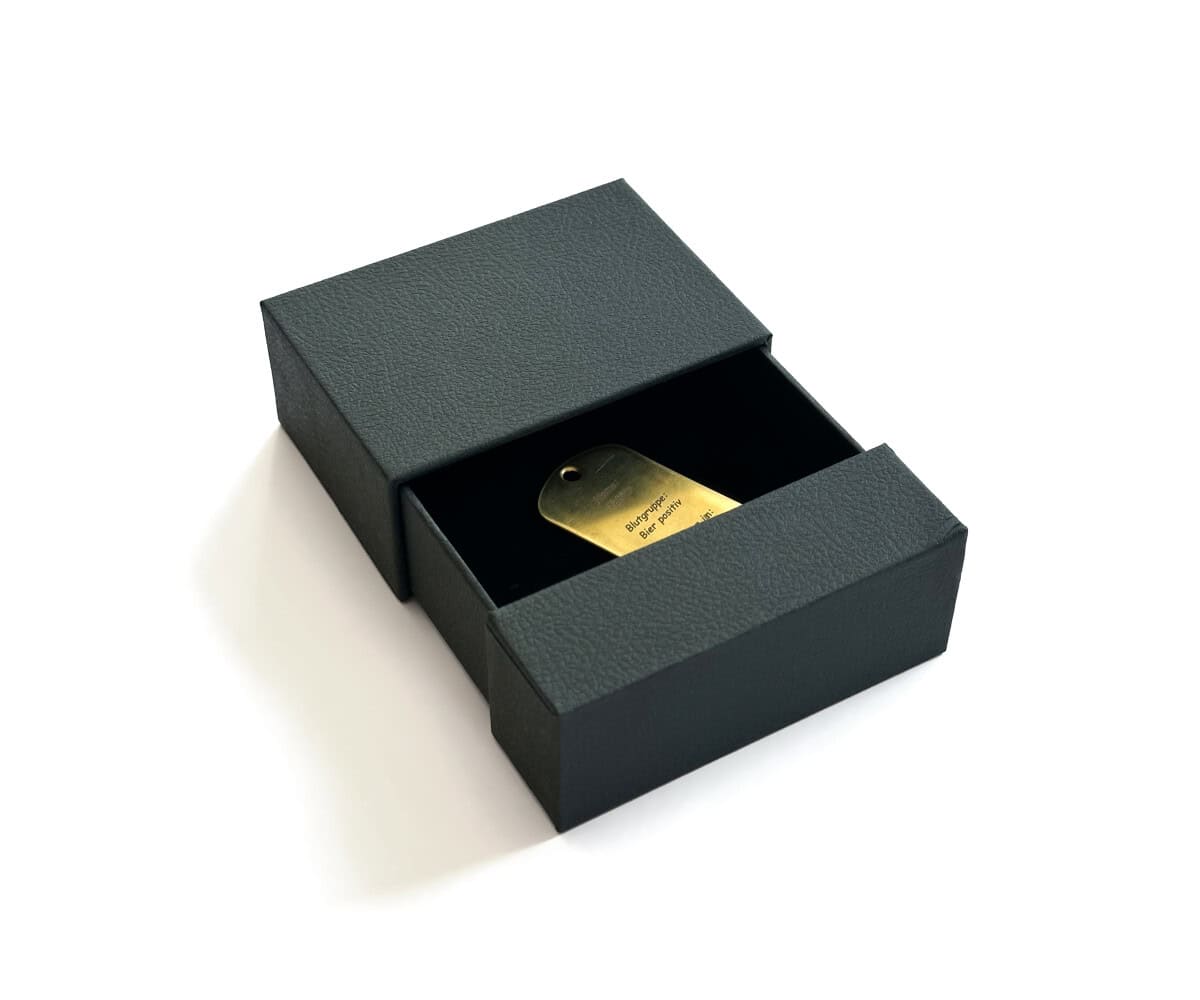 Geschenkschachtel Schieber schwarz
